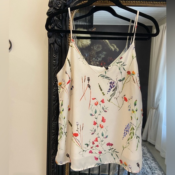 Vero Moda, floral on cream camisole. - Picture 3 of 7